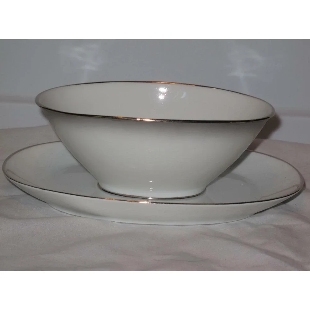 Rosenthal Bettina Elegance 3331 Gravy Boat attached underplate‎
